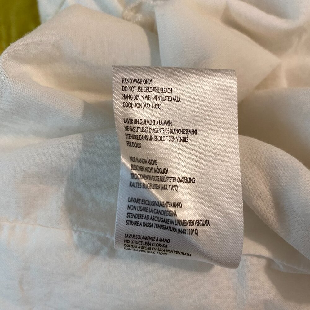 Lani The Label White Ruffled Cotton Shorts — Size Medium - Picture 9 of 10